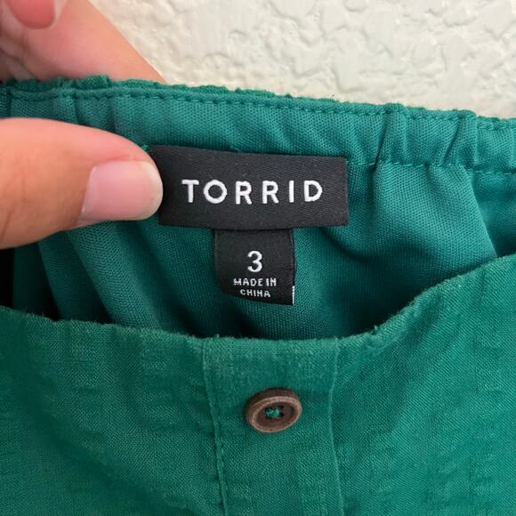 Torrid Green Textured Tiered Maxi Dress Sleeveless Adjustable Strap Boho Prairie - Picture 5 of 14